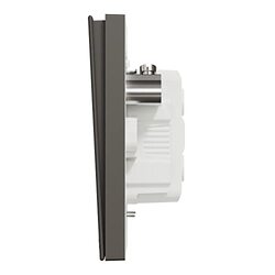 Schneider Electric Avataron C Double Pole Switch With Led E8731D45N_DG, 1 Gang, 45A Dark Grey 250 V